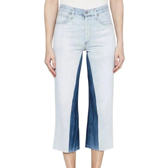 Citizens Of Humanity Cora Crop Relaxed Shadow Inseam Jeans Waist 27 Womens Small - Picture 3 of 16